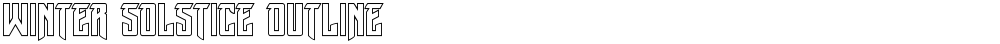 Winter Solstice Outline