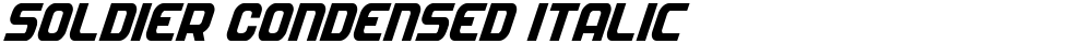 Soldier Condensed Italic