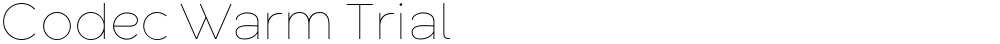Codec Warm Trial