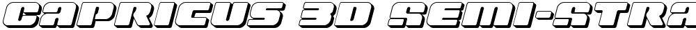 Capricus 3D Semi-Straight