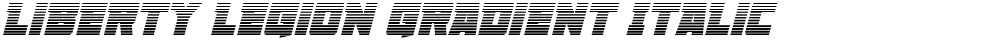Liberty Legion Gradient Italic