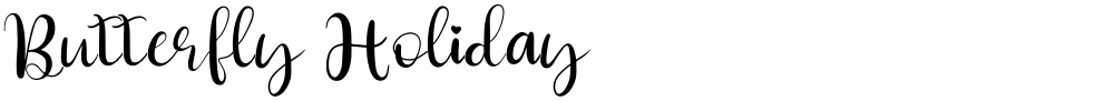 Butterfly Holiday