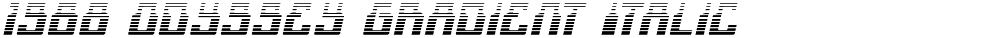 1968 Odyssey Gradient Italic