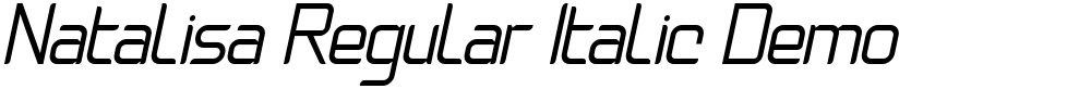 Natalisa Regular Italic Demo