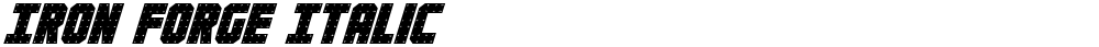 Iron Forge Italic