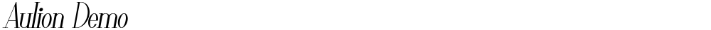 Aulion Demo
