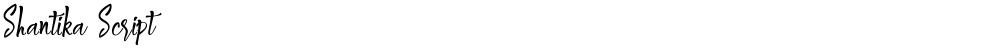 Shantika Script