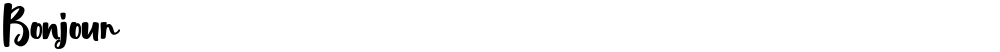Bonjour