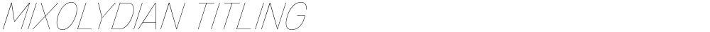 Mixolydian Titling