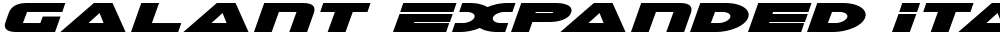 Galant Expanded Italic