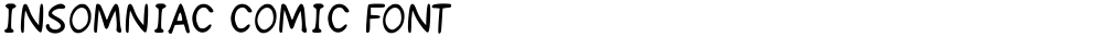 Insomniac Comic Font