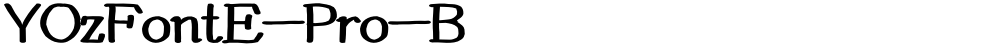 YOzFontE-Pro-B