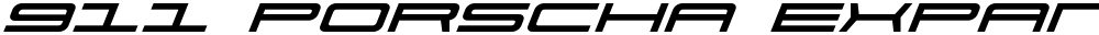 911 Porscha Expanded Italic