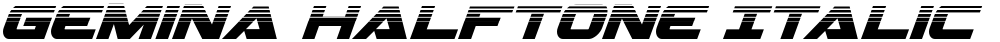 Gemina Halftone Italic