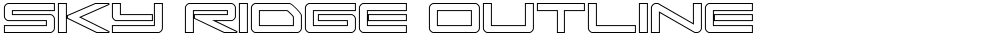 Sky Ridge Outline