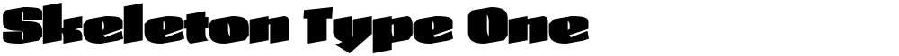 Skeleton Type One