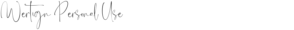 Wertign Personal Use