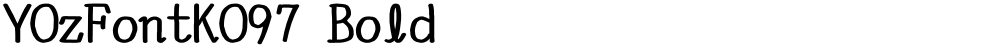 YOzFontKO97 Bold