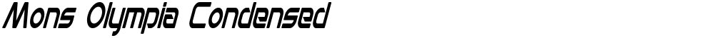 Mons Olympia Condensed