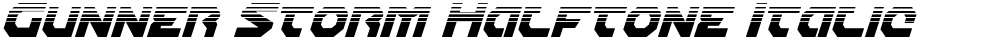 Gunner Storm Halftone Italic
