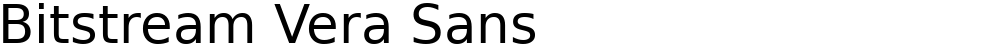 Bitstream Vera Sans