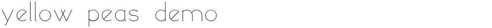 yellow peas demo