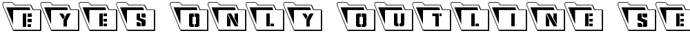 Eyes Only Outline Semi-Condensed Leftalic