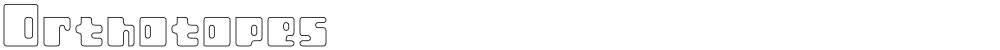 Orthotopes