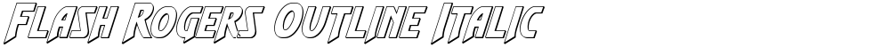 Flash Rogers Outline Italic