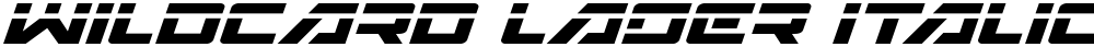Wildcard Laser Italic