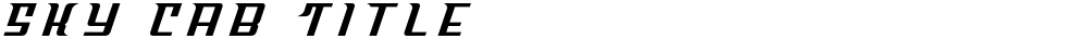 Sky Cab Title