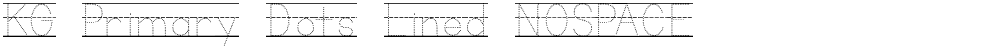 KG Primary Dots Lined NOSPACE