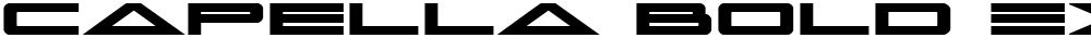 Capella Bold Expanded