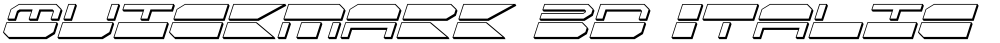 QuickMark 3D Italic