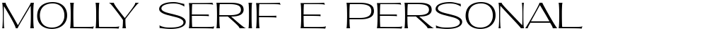 Molly Serif E PERSONAL