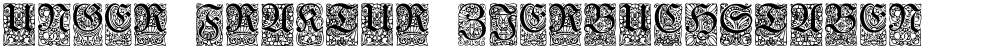 Unger-Fraktur Zierbuchstaben