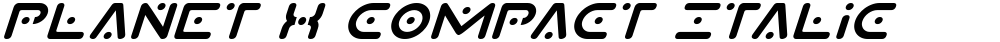 Planet X Compact Italic