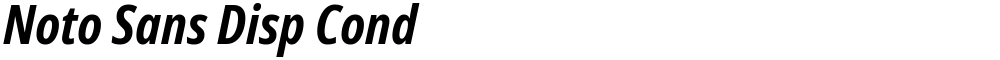 Noto Sans Disp Cond