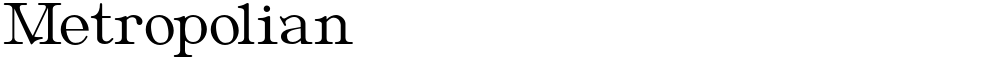 Metropolian