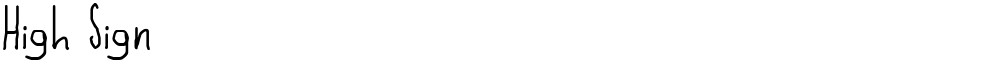 High Sign