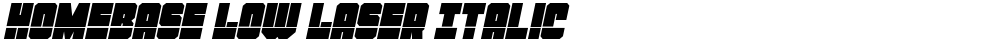 Homebase Low Laser Italic