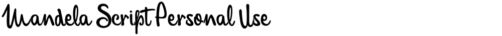 Mandela Script Personal Use