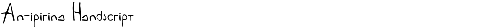 Antipirina Handscript
