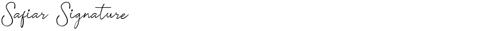 Safiar Signature