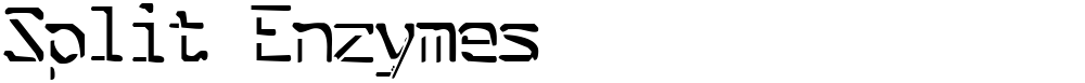 Split Enzymes