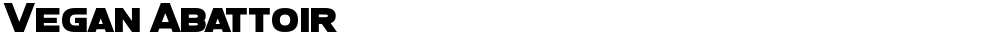 Vegan Abattoir