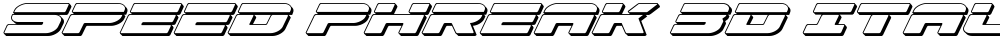 Speed Phreak 3D Italic