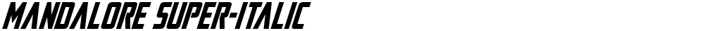Mandalore Super-Italic