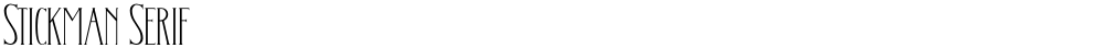 Stickman Serif