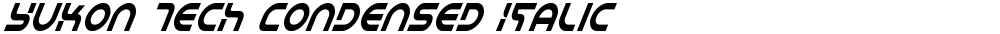 Yukon Tech Condensed Italic